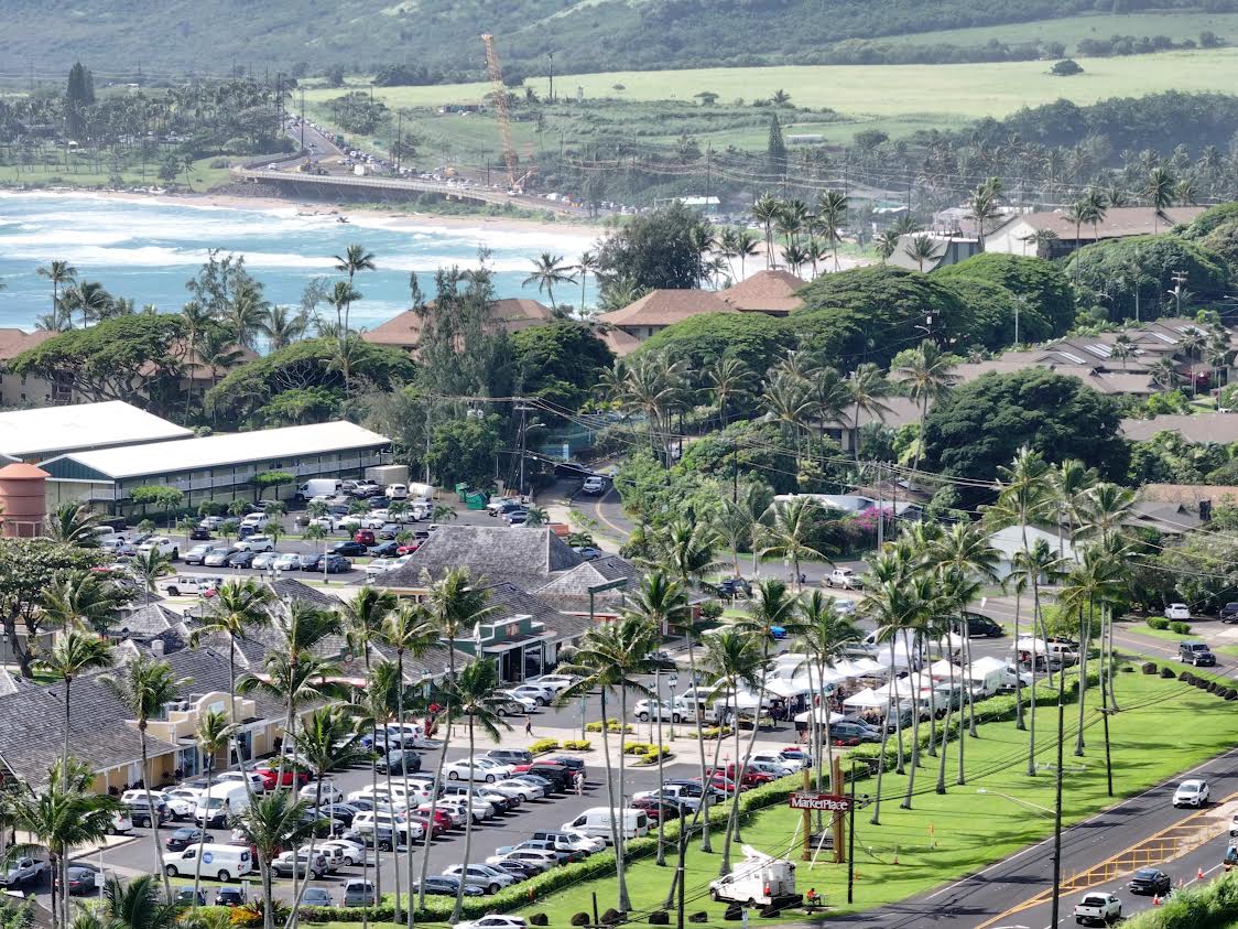 Coconut Marketplace and East Kauai coastline
